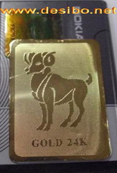 Золото 24 карат защитная наклейка для мобильных телефонов. Настоящее з